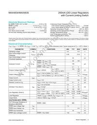 MAX4835ETT25BD2+ Datasheet Page 2