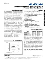 MAX4836ETT33C+T Datasheet Cover