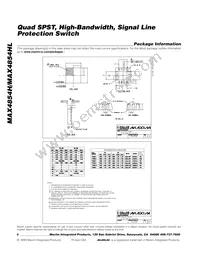 MAX4854HETE+T Datasheet Page 8