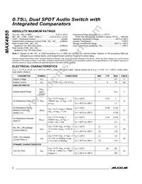 MAX4855ETE+T Datasheet Page 2