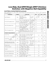 MAX4903ETA+TG05 Datasheet Page 3