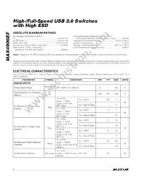 MAX4906EFELB+T Datasheet Page 2