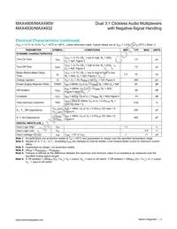 MAX4909EBC+T Datasheet Page 3