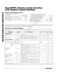 MAX4910ETE+T Datasheet Page 2