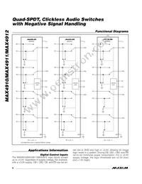 MAX4910ETE+T Datasheet Page 8