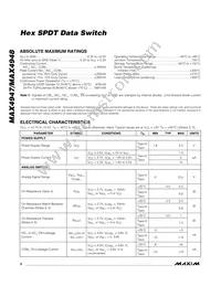 MAX4947ETG/GG8 Datasheet Page 2