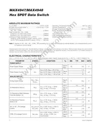 MAX4947ETG+T Datasheet Page 2