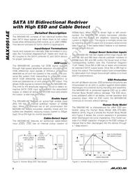 MAX4951AECTP+T Datasheet Page 8