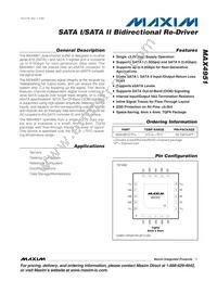MAX4951CTP+T Datasheet Cover