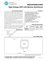 MAX4959ELB+ Datasheet Cover