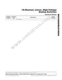 MAX4968CCM+T Datasheet Page 17