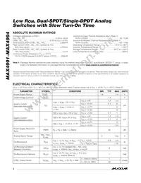 MAX4993EVB+T Datasheet Page 2