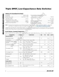 MAX4996LETG+T Datasheet Page 2