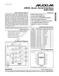 MAX500BC/D Datasheet Cover