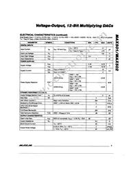 MAX502BCWG+T Datasheet Page 3