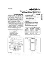MAX503CAG+TG002 Datasheet Cover