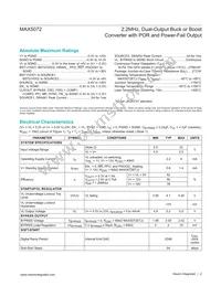 MAX5072ETJ+T Datasheet Page 2