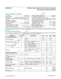 MAX5073ETI+T Datasheet Page 2