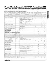 MAX5074AUP+T Datasheet Page 3