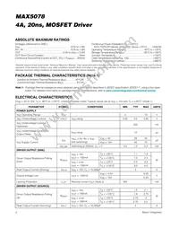 MAX5078AATT+ Datasheet Page 2