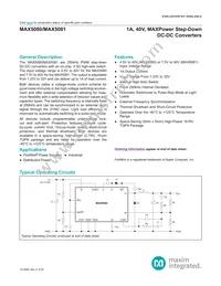 MAX5081ATE+TG24 Datasheet Cover