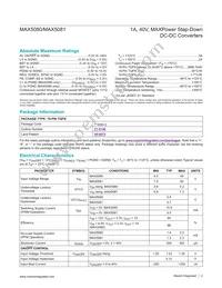 MAX5081ATE+TG24 Datasheet Page 2