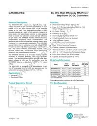 MAX5090CATE/GG8 Datasheet Cover