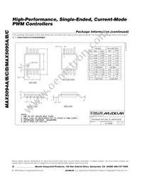 MAX5095CAUA-T Datasheet Page 22