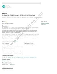 MAX5110GWX+TG074 Datasheet Cover