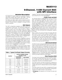 MAX5113GWX+T Datasheet Page 17