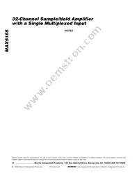 MAX5165MECM+T Datasheet Page 12
