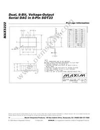 MAX5222EKA+TG0N Datasheet Page 12