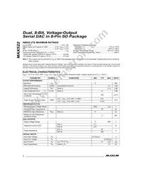 MAX522ESA Datasheet Page 2