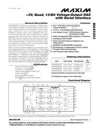 MAX5253AEAP+T Datasheet Cover