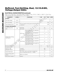 MAX5290BEUD+T Datasheet Page 4