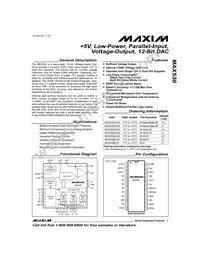 MAX530BEWG Datasheet Cover