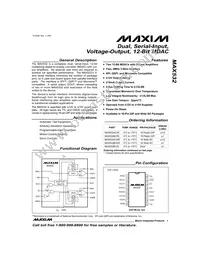 MAX532BCPE+G126 Datasheet Cover