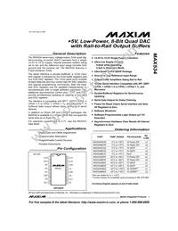 MAX534BEPE Datasheet Cover