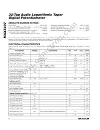 MAX5407EKA+T Datasheet Page 2