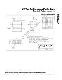 MAX5407EKA+T Datasheet Page 7