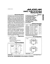 MAX543BMJA/883B Datasheet Cover