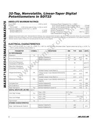 MAX5474EKA Datasheet Page 2