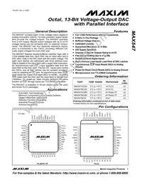 MAX547BCMH+TDG11 Datasheet Cover