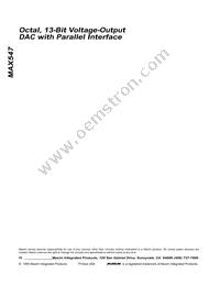 MAX547BCMH+TDG11 Datasheet Page 16