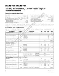 MAX5481ETE+T Datasheet Page 2