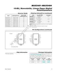 MAX5481ETE+T Datasheet Page 19