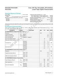 MAX5489ETE+T Datasheet Page 2