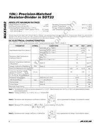 MAX5492RA01100+T Datasheet Page 2