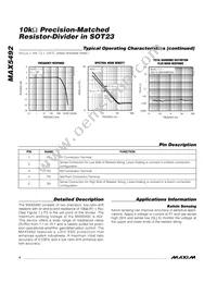 MAX5492RA01100+T Datasheet Page 4