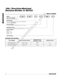 MAX5492RA01100+T Datasheet Page 6